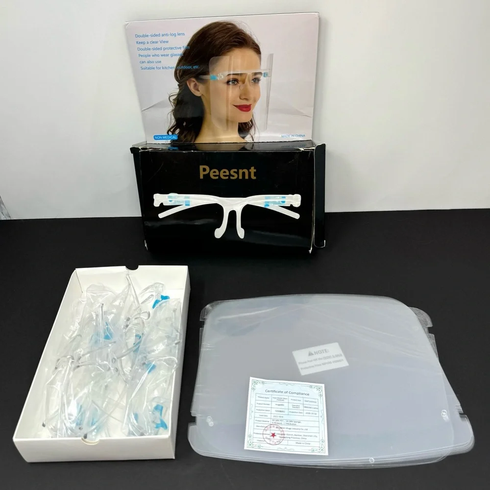 Clear face shield, unused, unisex